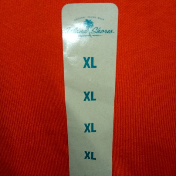 Island Shores XLG Mens Pocket T-Shirt in Orange - Picture 4 of 4